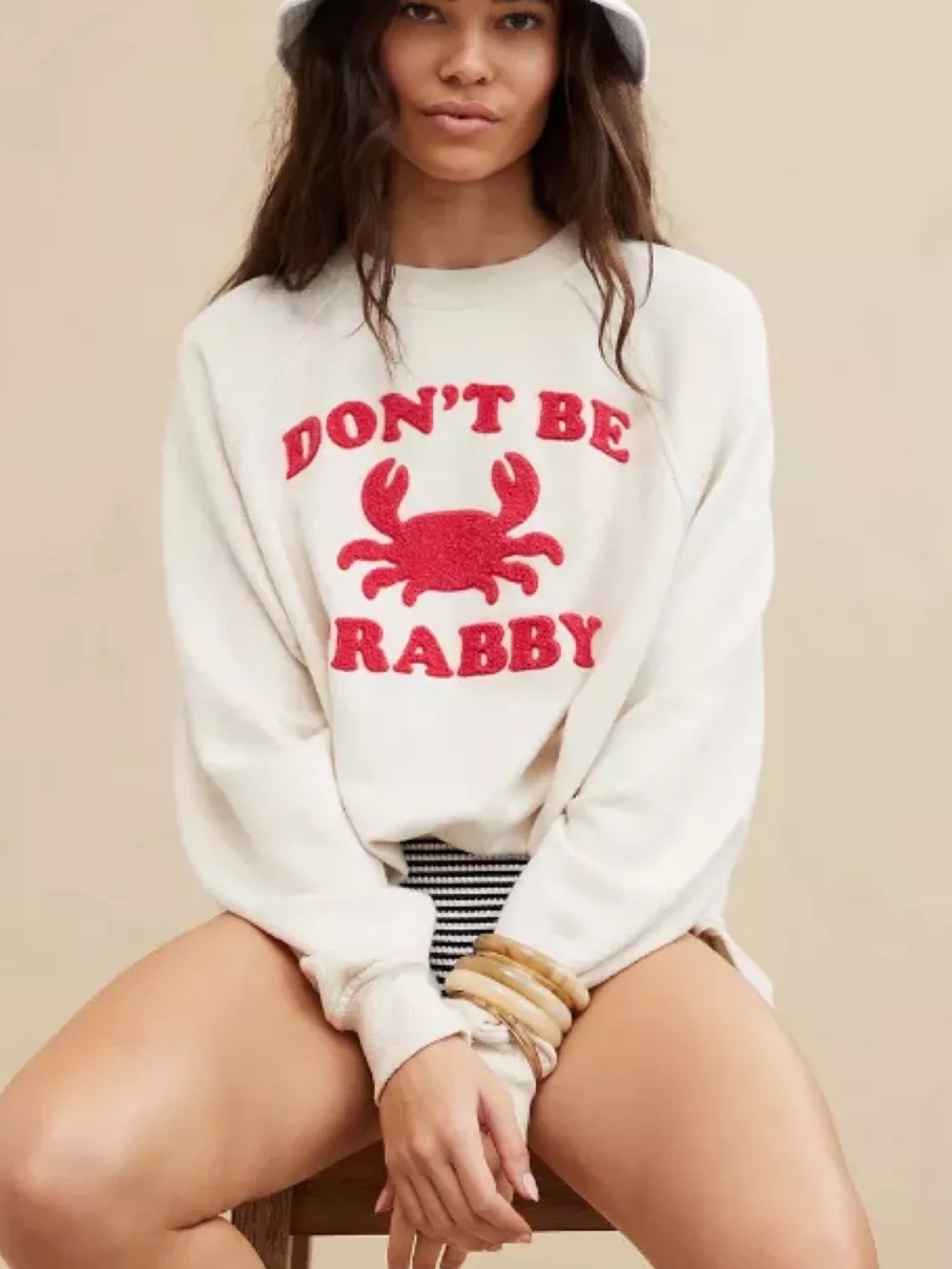 Aerie Don't Be Crabby Crewneck Sweatshirt Medium